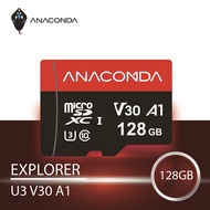 ANACOMDA 巨蟒Explorer 系列V30 A1 128GB 記憶卡/ MicroSDXC/UHS-I U3/讀100MB/s/附轉卡/5年保