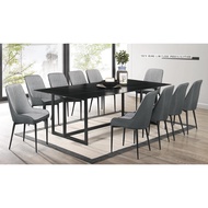 GIANT GREENGO Marble Dining Set 1 + 10 Seaters/SET MEJA MAKAN/MEJA KERUSI/DINING TABLE/DINING CHAIR