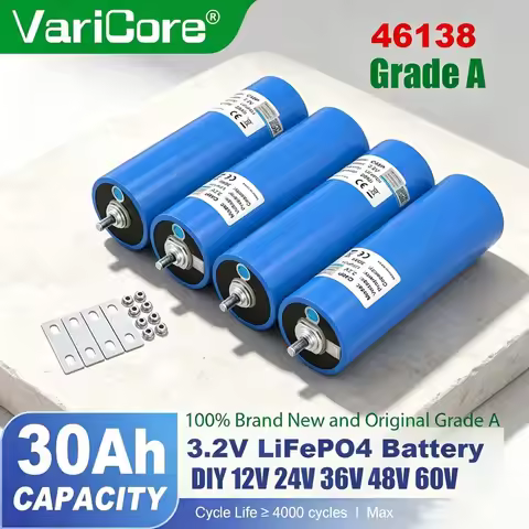 3.2V 15Ah 20Ah 30Ah LiFePO4 Battery Phosphate Cell for 4S 8S 12V 24V 36V 48V Golf Cart Motorcycle Ca