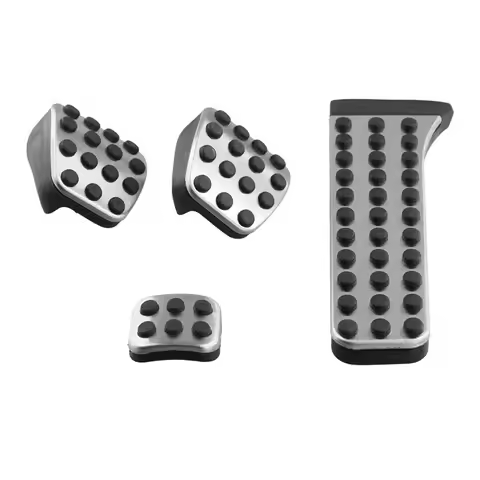 ABHY-4Pcs Stainless Steel Pedal For Mercedes-Benz W202 W203 W204 W124 W210 W211 W212 W218 X204 R172 
