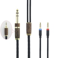 10ft 6N OCC Copper Silver Plated Upgrade Audio Cable 3.5mm Male and 6.35mm Adapter Compatible with H