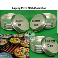12pcs Mini Pizza Pans (1 dozen)/ 12pcs Folding Sponge Pans 0.7mm Thick Material Available in Sizes 7