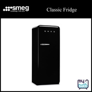 Smeg FAB28RBL5 Single Door Refrigerator with ice compartment - Black