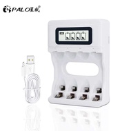 PALO 4/6/8/12/16/24 Slots Battery Charger With LCD Display Smart Intelligent for 1.2V AA AAA NIMH NI