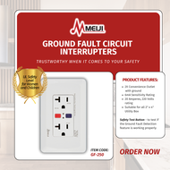 GFCI Ground Fault Circuit Interrupter [Meiji GFCI Duplex Parallel Convenience Outlet with ground] GF