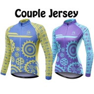 Baju Jersey Sepeda Lengan Panjang Couple Pria Wanita MTSPS