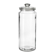 VARDAGEN Food Jar with lid , 1.8 L, /  Balang Kuih Raya / clear glass