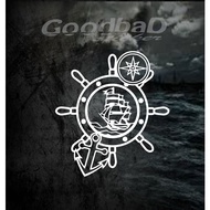 CUTTING STICKER SHIP COMPASSjangkar 2