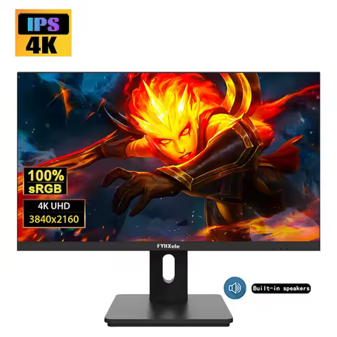 FYHXele 27" 4K Computer Monitor IPS Elevating and Rotating Gaming Screen PC Monitor 1ms Fast Respons