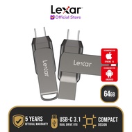 Lexar Flashdisk JumpDrive DualDrive D400 OTG 32GB/64GB/128GB/256GB USB-C 3.1