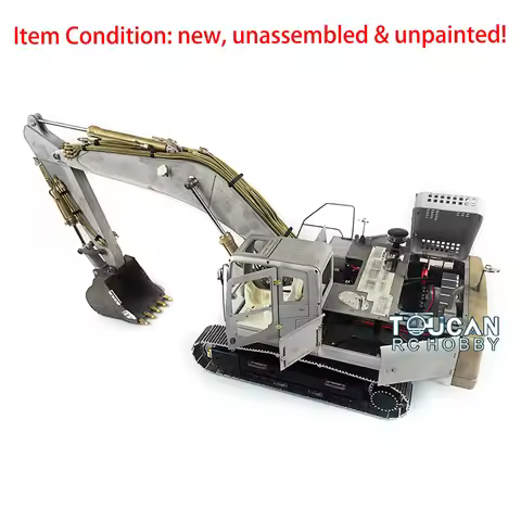 1/14 KIT LESU PC360 AC360 RC Hydraulic Excavator Remote Control Earth Digger Model Unpainted Kits Ve