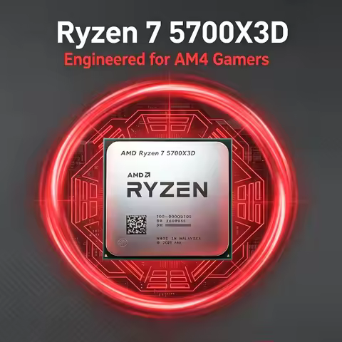 R7 5700X3D AMD Ryzen 5000 Series Socket AM4 DDR4 Max Boost 4.1GHz 8C16T 105W Fit X570 B550 Mainboard