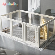 Fanshulin.sg Acrylic Dog Cage Transparent Dog Fence Splicing Dog Playpen Bold Dog Crate Kfqwefw85