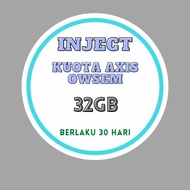 Voucher Paket DataAXIS Owsem 32 GB + Unlimited / Kuota Internet Axis