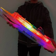SJT Children Light Up Music Cruise Ship Toy Boat Simulation Model Electric Toy