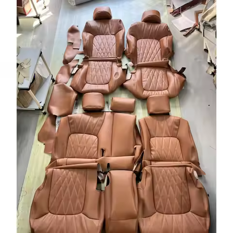 For Toyota Land Cruiser LC200 LC300 LC150 LC250 LX570 LX600 Lexus Full Set Cowhide Leather Seat Cove