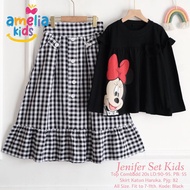 KATUN Jenifer set kids by ameliakids, Top combad20s haruka cotton Skirt.