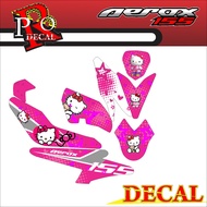 Aerox155 decal sticker, Aerox decal sticker, Hello Kitty motif, best-selling Aerox decal, Aerox deca
