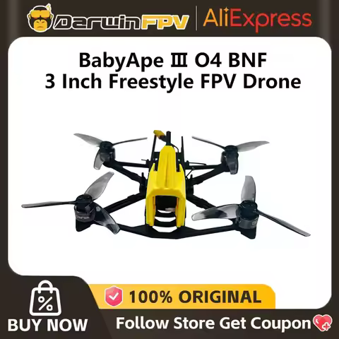 2025 Newest DarwinFPV 3inch BabyApe Ⅲ Without O4 BNF Compatible GEMFAN 3016-3 Propeller Freestyle FP