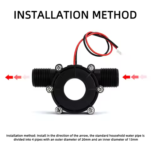 DC 5V 12V 0-80V Micro Hydro Generator Turbine Flow Hydraulic Conversion Water Flow Generator Energy 