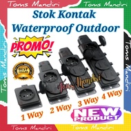 IP54 Outdoor Rubber Waterproof Socket + Cover