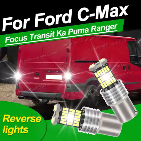 2PCS 8200LM 6000K Car Reverse lights LED Bulb 45SMD 1156 BA15S Canbus 4014 Chip 12V For Ford C-Max F