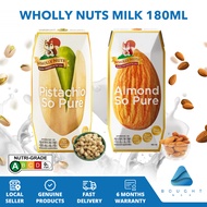 Wholly Nuts Milk - 180ml, Creamy Almond & Pistachio, Plant-Based, Nutrient-Rich
