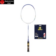 Apacs Imperial Accurate White Purple【Install with String】Ap Elite III (Original) Badminton Racket (1pcs)