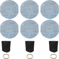[2025 New] 6x Filters 90107/90137 and 3x Foam Sleeve 90585 & 3x Retaining Bands for shop vac mini 1 