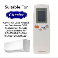Carrier Air Cond Aircond Air Conditioner OEM Replacement Remote Control Suitable For RFL-0301E/RFL-0