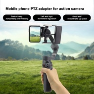 Gimbal Adaptor Capture Creative Shots with Ease Horizontal Vertical Free Switching Adapter for OSMO 6/5/4/3 to for GoPro Action 4 Handheld gimbal to
