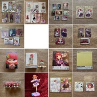 中野二乃 nakano nino 週邊 五等分的花嫁 五等分的新娘 一番賞 figure 卡 餅卡 立牌 色紙