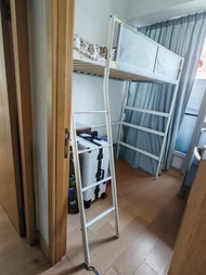 IKEA VITval 高架床框 白色/淺灰色 單人