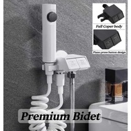 Full copper Bidet Set.Bathroom Design .Black Bidet. Bidet Spray. Water valve. Shower hose. Bidet hos