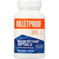 Bulletproof Brain Octane Softgels, 60 Count - 100% Pure C8 from Coconut | Pure C8 MCT Oil for Sustai