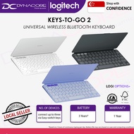 LOGITECH KEYS-TO-GO 2 Wireless Bluetooth Keyboard (Universal), Super slim & light, Long Battery Life
