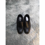 Black Leather Boat Shoes