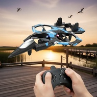 2.4G RC Foam Glider Jet Fighter K500 Max with LED Stunt Drone Toy Jet Pejuang Buih RC 2.4G K500 Max 