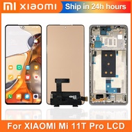 6.67" AMOLED For Xiaomi 11T 11 T LCD Display Screen Touch Panel Digitizer For Xiaomi Mi 11T Pro lcd for Mi 11TPro lcd 2107113SG