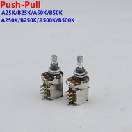 KR-【Made in Korea】1 Piece Alpha  Push Pull  Potentiometer(POT)  For Electric Guitar Bass  25K/B50K/2