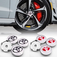 4pcs 60mm emblem Wheel Center Hub Caps Badge covers Car modification accessories For Toyota- Highlander Alphard  Aygo Vellfire  86  YARiS COROLLA  PRIUS  CAMRY  HIACE