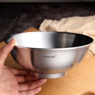 Chockmen 18-10不銹鋼雙層大碗20CM泡面碗隔熱防燙米線碗螺螄粉碗