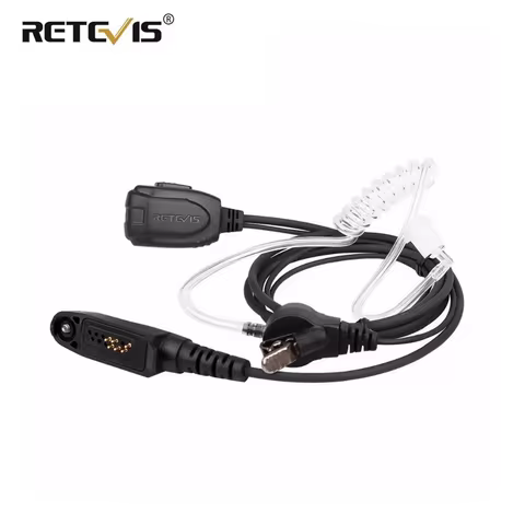 Retevis EAM004 Walkie Talkie Earpiece Ham Radio Headset Air Acoustic Tube for Retevis RT82/RT87/RT83