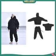 [HellerySG] 1:6 Mans Casual Long Sleeve Hoodie Top Sweatshirt Trousers for DML BBI