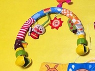 二手日本 anpanman 嬰兒 麵包超人 BB車吊飾 二手 幼兒有響聲