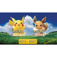 【LGP&E】#074-#097 Pokemon Let's Go Pikachu & Eevee full stat Trade on Nintendo Switch