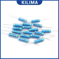 5Pcs 5W 1% Metal Film Resistor 24Value 10 ohm ~1M ohm 10R 100R 1K 2K 4.7K 10K 100K 1M