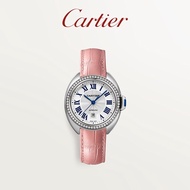 Cartier Cl Key SERIES Mechanical stainless steel clock diamond leather strap