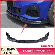 Glossy Black Front Bumper Lip For BMW 3 Series G20 G21 G28 2019-2022 M Pack  Spoiler Splitter Diffus