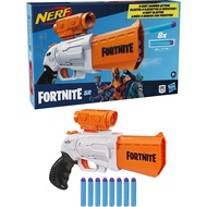 NERF Fortnite SR Blaster – 4-Dart Hammer Action – Includes Removable Scope and 8 Official NERF Elite Darts – for Youth